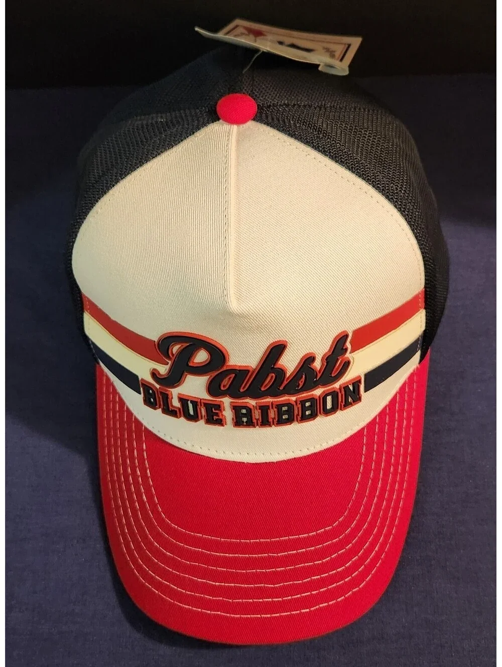 Pabst Blue Ribbon PBR Retro Trucker Hat Snapback H3 Sportgear NEW w/TAGS